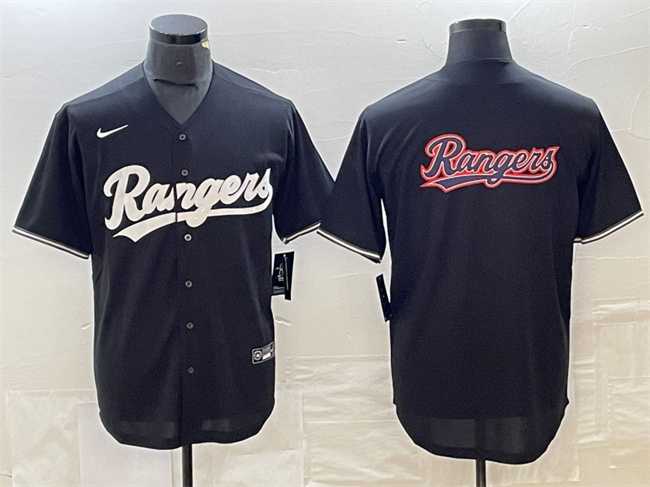 Men's Texas Rangers Black Team Big Logo Cool Base Stitched Baseball Jersey,We sell and wholesale Men's Texas Rangers Black Team Big Logo Cool Base Stitched Baseball Jersey on line form chian!
